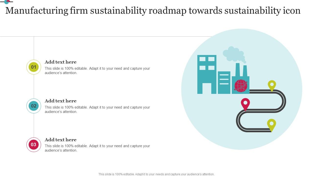 Manufacturing Firm Sustainability Roadmap Towards Sustainability Icon Structure Pdf
