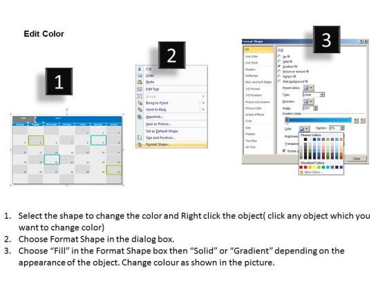 March 2013 Calendar PowerPoint Slides Ppt Templates