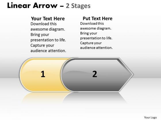 Marketing Ppt Linear Equations PowerPoint Arrow 2 Stages Business Plan ...