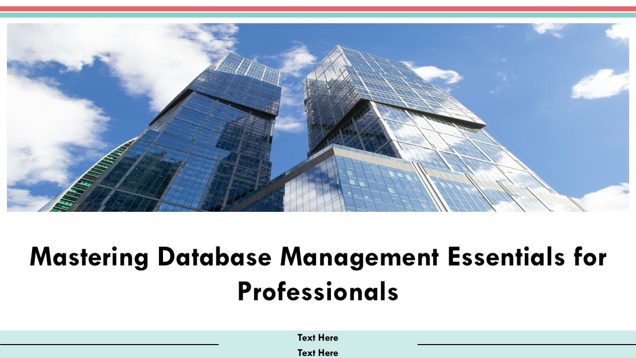 Mastering Database Management Essentials For Professionals PPT Guidelines AT