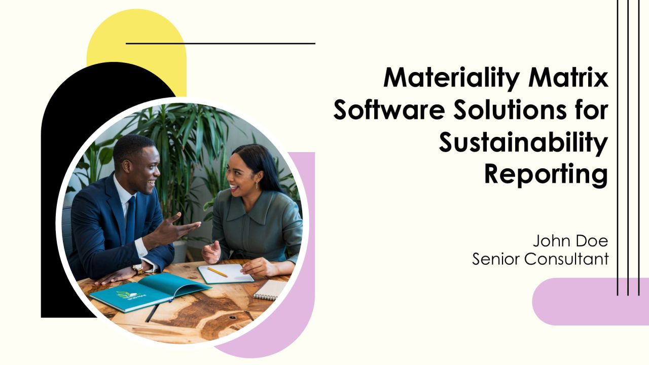 Materiality Matrix Software Solutions For Sustainability Reporting PPT Example AT