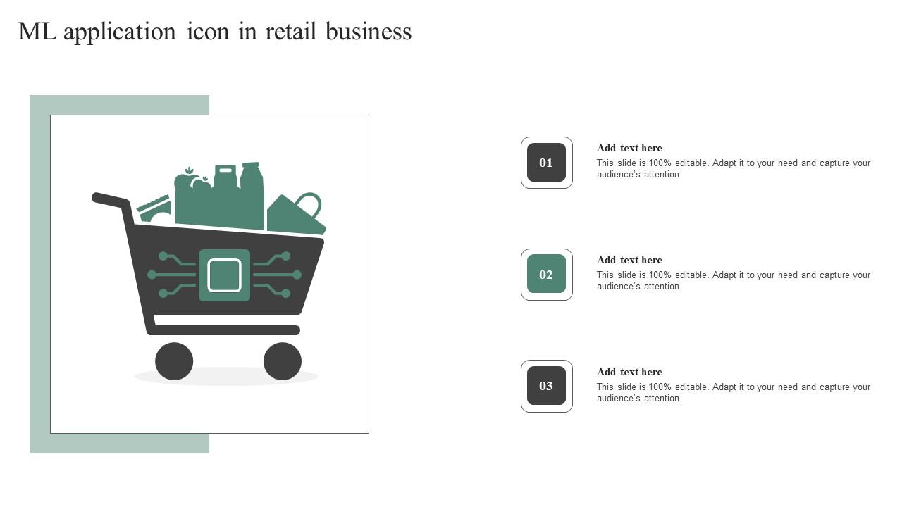 ML Application Icon In Retail Business Icons Pdf