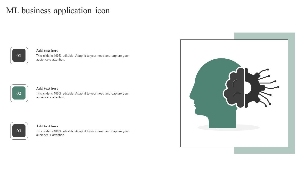 ML Business Application Icon Background Pdf