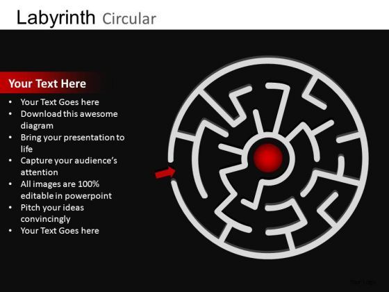 Navigate Out Of Maze PowerPoint Templates Editable Ppt Slides