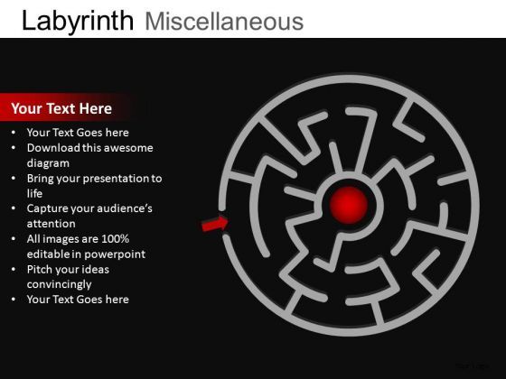 Navigate Way To Solution PowerPoint Templates Maze Ppt Slides