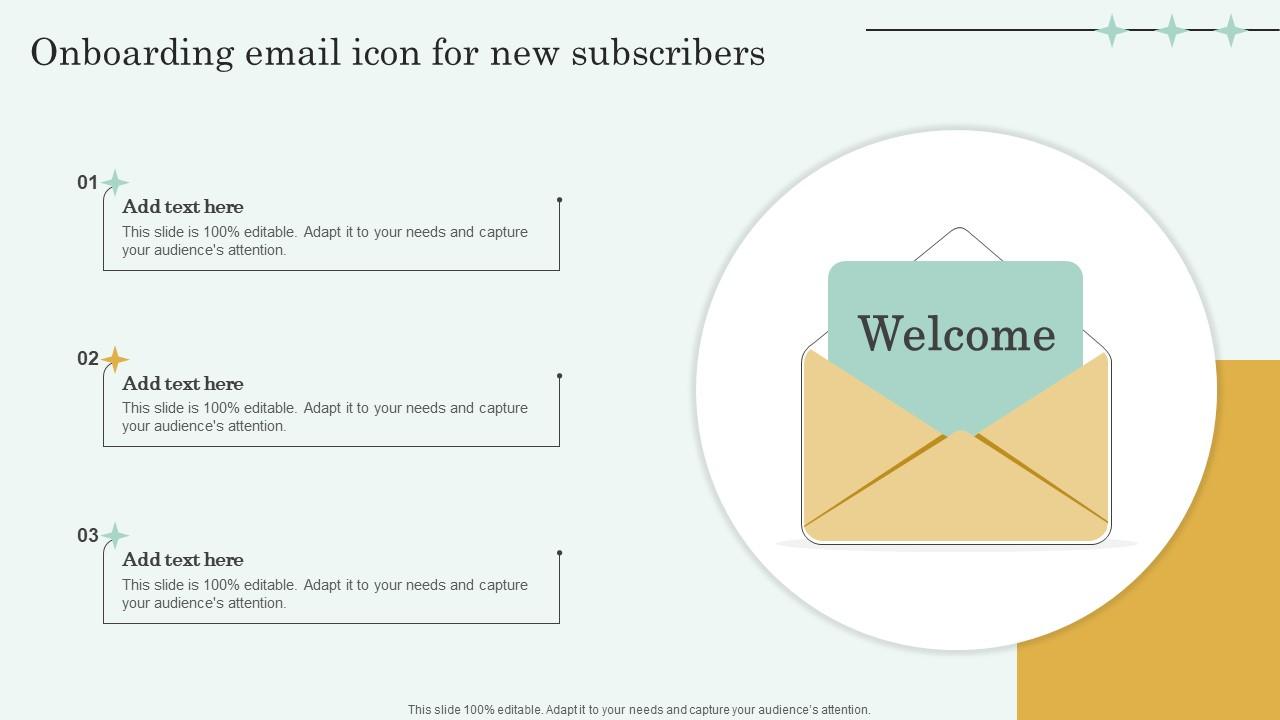 Onboarding Email Icon For New Subscribers Sample Pdf