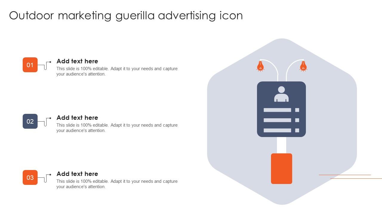 Outdoor Marketing Guerilla Advertising Icon Summary Pdf