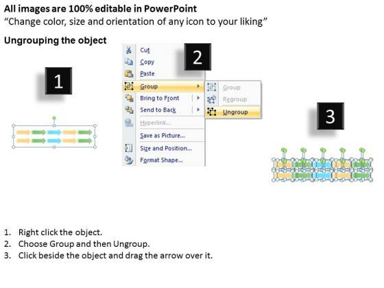 Parallel Processing Arrow Linear PowerPoint Templates Ppt Backgrounds For Slides Slide02