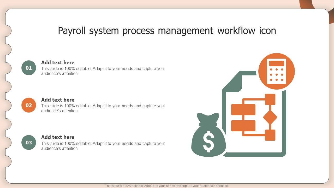 Payroll System Process Management Workflow Icon Information Pdf
