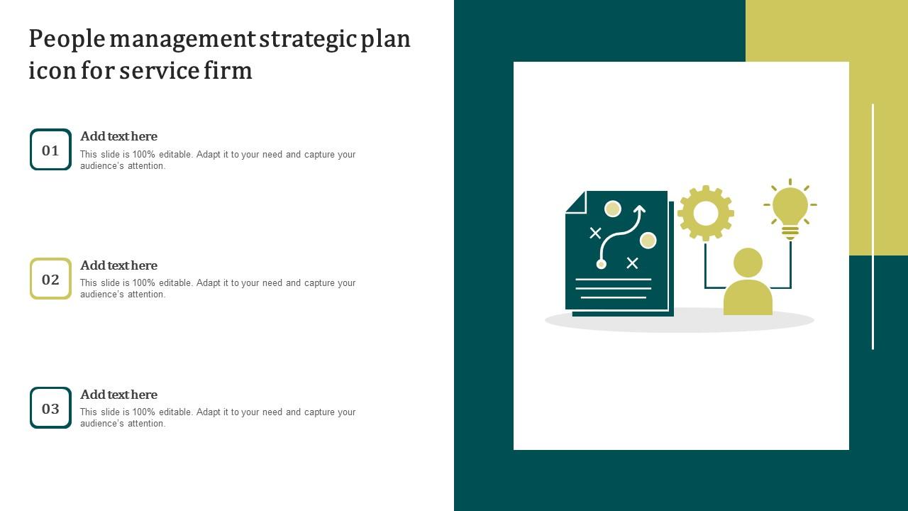 People Management Strategic Plan Icon For Service Firm Summary Pdf
