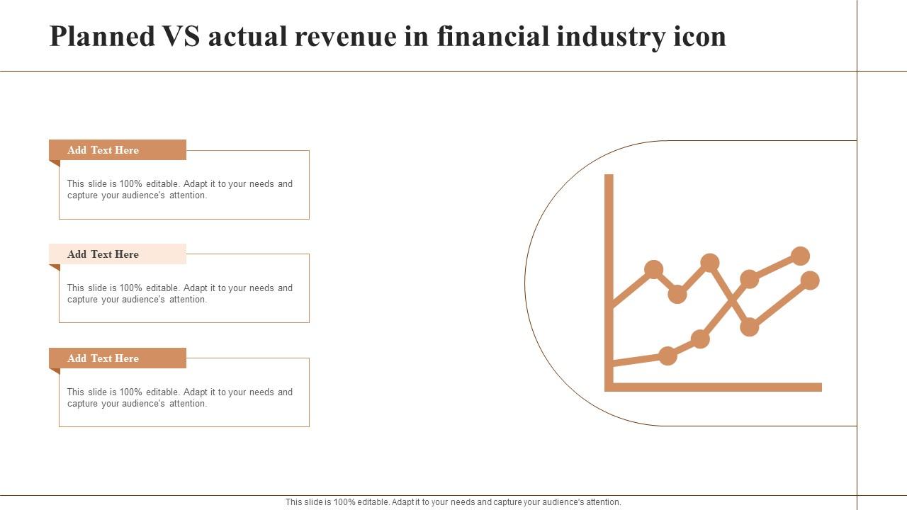 Planned Vs Actual Revenue In Financial Industry Icon Guidelines Pdf
