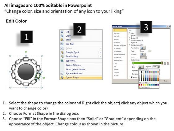 PowerPoint Design Image Circular Chain Ppt Designs