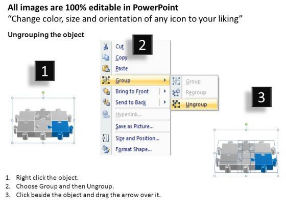 PowerPoint Designs Growth Puzzle Process Ppt Template