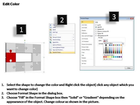 PowerPoint Layouts Growth Puzzle Process Ppt Designs