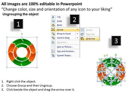 PowerPoint Presentation Designs Global Process Cycle Diagram Ppt Template