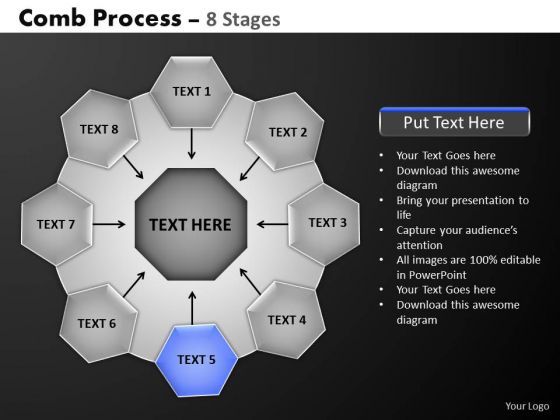 PowerPoint Presentation Designs Hub And Spokes Process Ppt Design Slides