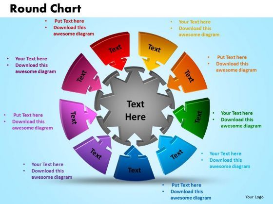 PowerPoint Presentation Round Chart Sales Ppt Template