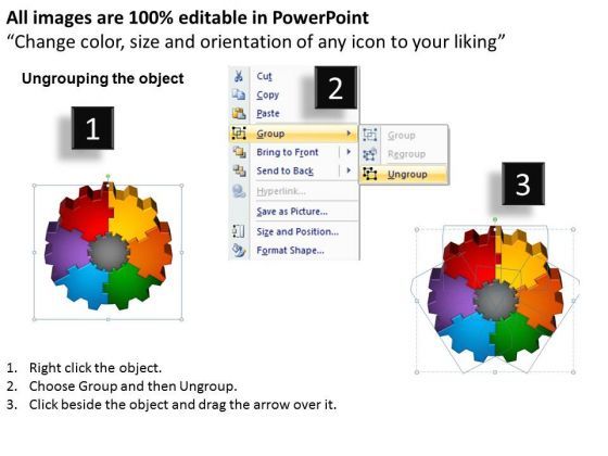 PowerPoint Process Circle Chart Gear Process Ppt Slide Slide02