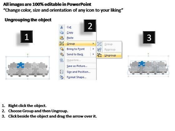 PowerPoint Process Editable Puzzle Process Ppt Backgrounds Slide02