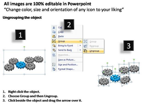 PowerPoint Process Teamwork Gears Process Ppt Backgrounds Slide02