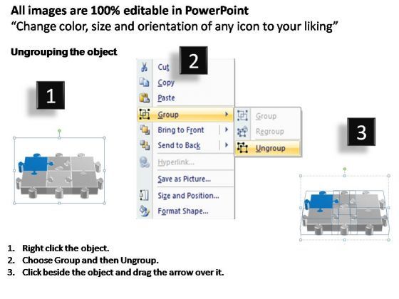 PowerPoint Process Teamwork Puzzle Process Ppt Presentation Slide02