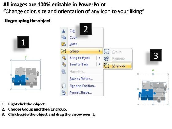 PowerPoint Process Teamwork Puzzle Process Ppt Template Slide02