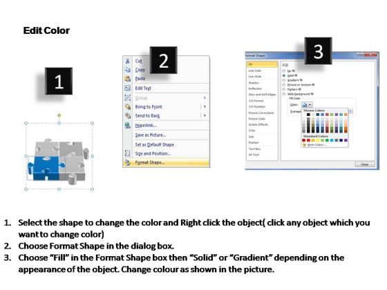PowerPoint Process Teamwork Puzzle Process Ppt Template Slide03