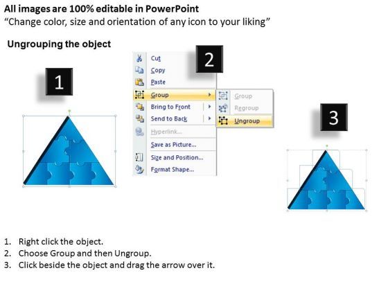 PowerPoint Process Teamwork Triangle Puzzle Ppt Presentation Slide02