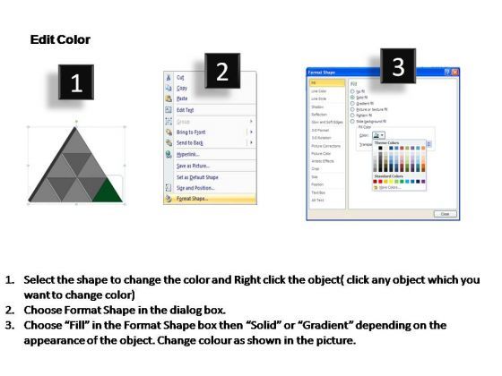 PowerPoint Slide Strategy Triangle Process Ppt Template Slide03