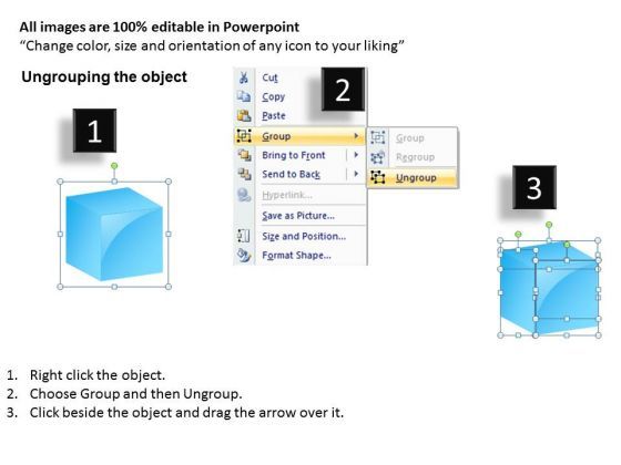 PowerPoint Slide With Bottom Layer Of Cube Slide02