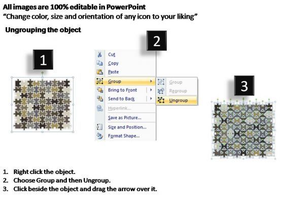 PowerPoint Slides Process Rectangular Jigsaw Puzzle Ppt Template Slide02