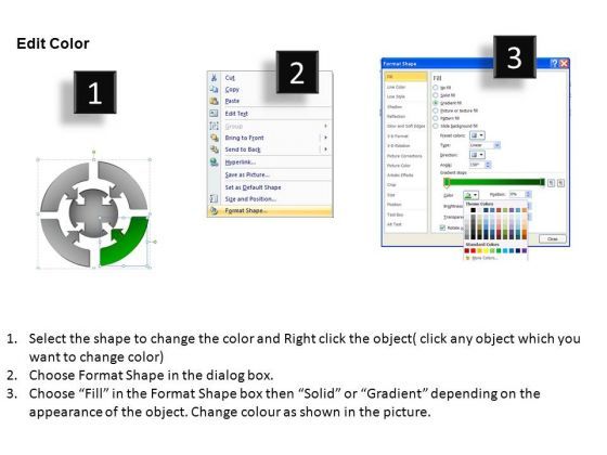 PowerPoint Slides Process Round Process Flow Chart Ppt Backgrounds Slide03