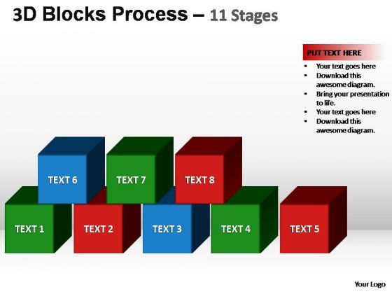 PowerPoint Template Diagram Building Blocks Process Ppt Design