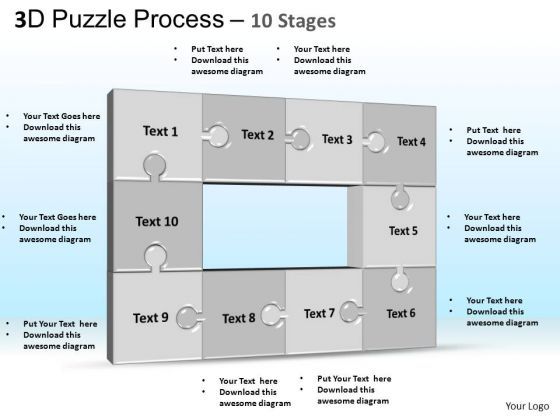 PowerPoint Template Growth Puzzle Ppt Backgrounds
