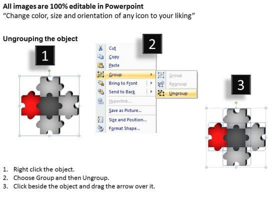 PowerPoint Template Image Puzzle Pieces Ppt Slide