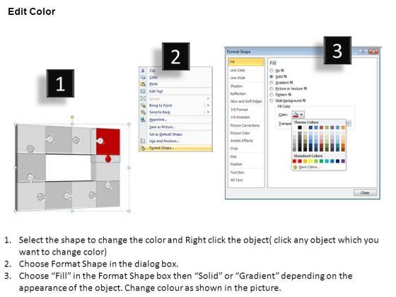 PowerPoint Templates Growth Puzzle Process Ppt Design