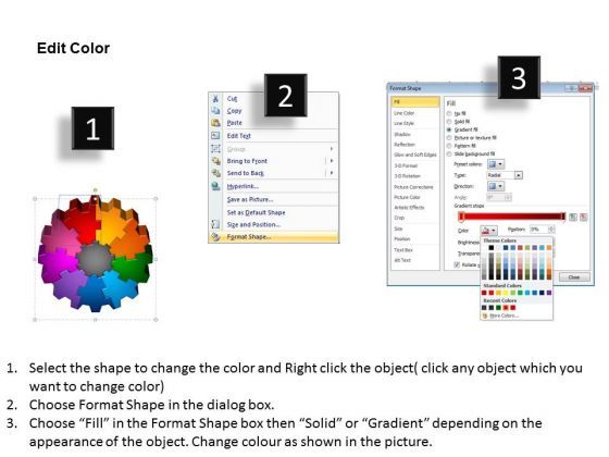 PowerPoint Themes Circle Process Gear Process Ppt Process Slide03