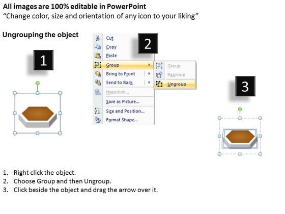 Ppt Brown Stage 3d Sequential Linear Process PowerPoint Templates Slide02