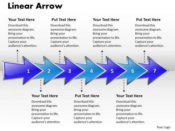 Ppt Linear Arrow Business 7 Stages PowerPoint Templates
