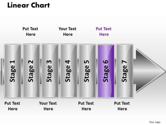 Ppt Linear Chart 7 Stages5 PowerPoint Templates