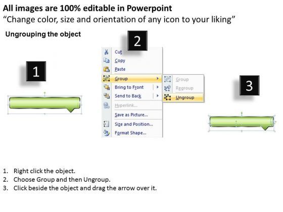 Ppt Linear Process Using 2 Bubble Curved Arrows PowerPoint 2010 Templates