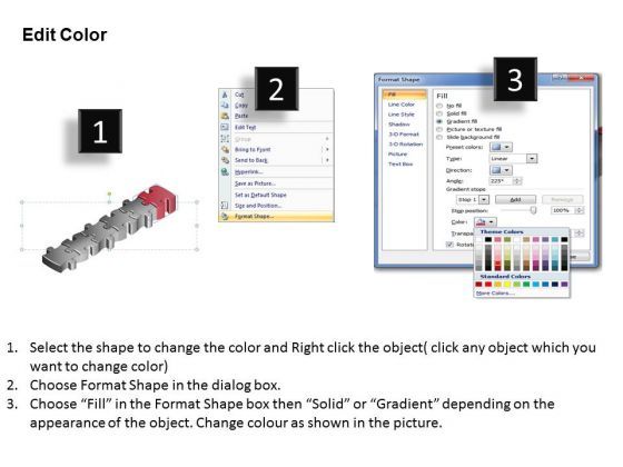 Ppt Red Layouts PowerPoint 2003 Jigsaw Puzzle 2010 Step Templates