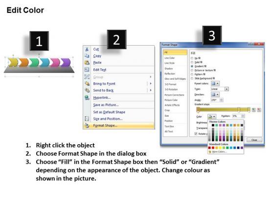 Ppt Six PowerPoint Slide Numbers Linear Process Templates