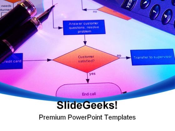 Process Flow Business PowerPoint Background And Template 1210