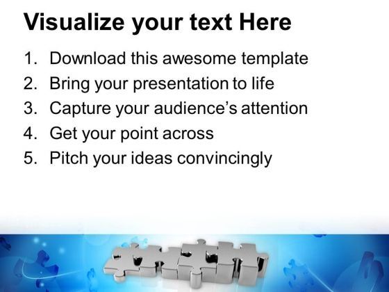 Puzzle Showing Growth Of Market PowerPoint Templates Ppt Backgrounds For Slides 0513 Slide03