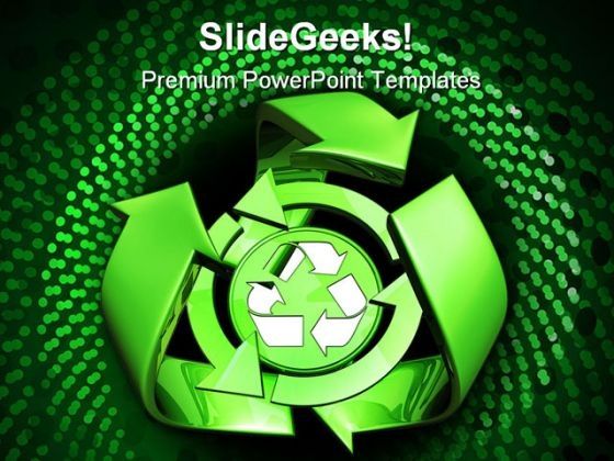 Recycle01 Environment PowerPoint Template 0910