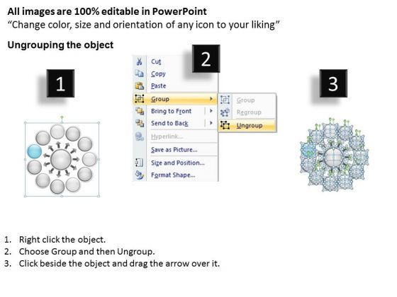 Representing Diverging Circular Flow Chart Process PowerPoint Slides Slide02