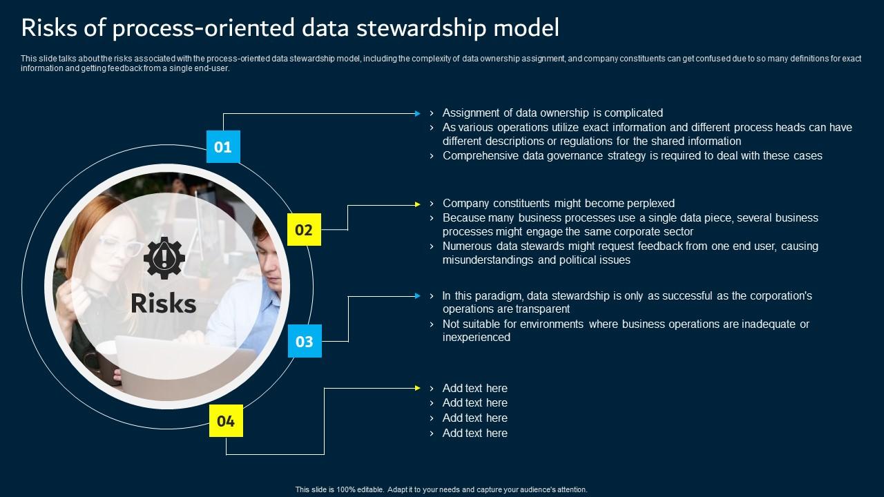Risks Of Process Oriented Data Stewardship Model Data Custodianship Icons Pdf