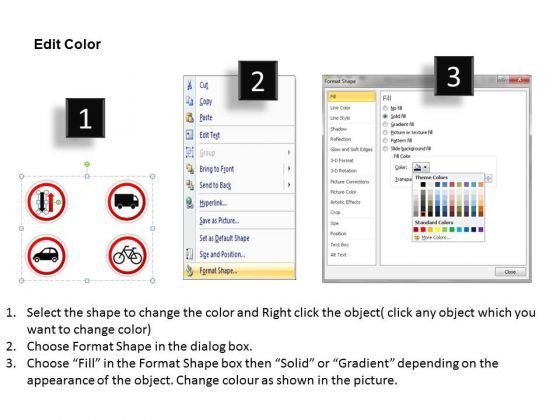 Sales Diagram Traffic Lights Icons Business Finance Strategy Development