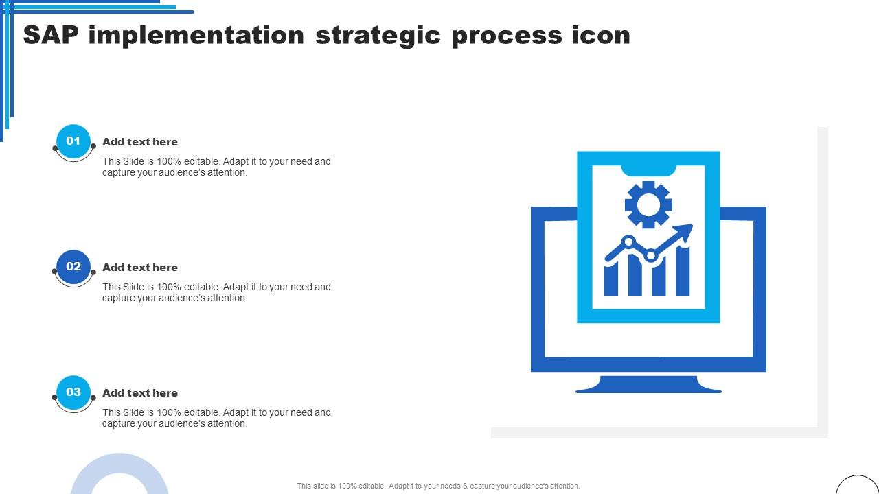 SAP Implementation Strategic Process Icon Ppt Inspiration Skills Pdf